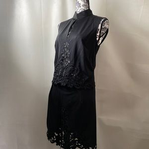 VIVIENNE TAM exotic two piece mandarin outfit.